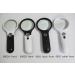 Double Lens with 3 LED Lights Racket Handheld high Power Reading Plastic Magnifying Glass with Lights 6902white free - Buy Online on GoSupps.com