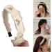 TQUXNGA Women Headband 1.2inch Wide Hairband with Rhinestones Star Hairhoop Headdress Girls Sweet Head Accessory White - Buy Online on GoSupps.com