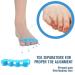 Toe Spreader Silicone | 6x Gel Separator for Hallux Valgus & Bunion Correction | All-Toe Hammer Toe Relief | Blue - Buy Online on GoSupps.com