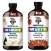 GV77ZF Essential Oil Two 4 Fl Oz (120Ml) Set - Pure Natural Myrrh Oil and Jasmine Essential Oil for Diffuser Humidifier Skin Care Home Fragrance Bath Hair Care Cleansing Massage Yoga DIY So