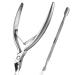 Cuticle Trimmer with Cuticle Pusher, Easkep Cuticle Remover Cuticle Nipper Professional Stainless Steel Cuticle Cutter Clipper Durable Pedicure Manicure Tools for Fingernails and Toenails (Silver)