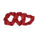 Small Scrunchies Cotton Hair Bobble - Set of 3 - Red