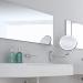 Bathroom Bath with LED Swivel Folding 1X/5X Magnification Cosmetic Mirror - Buy Online on GoSupps.com