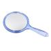 OIGUMR Large Double Sided Handheld Mirror 1x/2x Handheld Mirror Cute Handheld Mirror 5.8x10.6inch Blue Large 1Pcs Blue