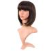 Buy MapofBeauty 12 Natural Short Straight Bob Wig - Brown Mixed Gold | Shop Internationally for Quality Hair Wigs - Buy Online on GoSupps.com
