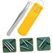 Minkissy Round Nose Hair Clip & Tweezers - Precision Hair Trimmer for Men | Rustproof Steel Nose Hair Remover 2-Pack Yellow - Buy Online on GoSupps.com