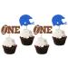 24 Pcs Football Theme Cupcake Toppers Baby's First Birthday Party Cake Decoration Dessert Insert MGPFERD