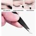 4pcs Stainless Steel Eyebrow Tweezers Set - Hair Removal Tools with Travel Case (Black) | International Shipping - Buy Online on GoSupps.com