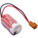 Buy Pack of 5 ER17/33 3.6V 1600mAh 2/3A Non-Rechargeable Batteries for PLC Industrial Control - 2-Pin Brown Plug - Buy Online on GoSupps.com