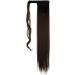S-noilite Trendy 23 Straight Wrap Around Ponytail Clip in Hair Extension - Medium Brown 23 Inch - Buy Online on GoSupps.com