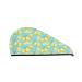 Yellow Lemon Microfiber Hair Towel Soft Super Absorbent Hair Towel Wrap for Women Coral Velvet Quick Dry Hair Cap for Long Curly Short and Thick Hair - Yellow Lemon One Size