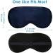 Silk Sleep Mask & Blindfold Soft Eye Mask with Adjustable Head Strap Deep Rest Eye Masks for Sleeping Night Eyeshade Eye Cover for Travel Shift Work & Meditation (Deep Blue) - Buy Online on GoSupps.com