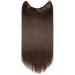 24" Wire In Secret Hair Extensions One Piece Miracle Extensions Straight Hairpiece Long - Medium Brown (60cm-120g) - Buy Online on GoSupps.com