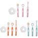 Baby Soft Hair Milk Tooth Training Toothbrush Tongue Massager Milk Toothbrush Cover 3pcs Baby Toothbrush Baby Tongue Cleaner Oral Care Set Dental Care for 0-36 Month Baby Bpa Free Blue - Buy Online on GoSupps.com