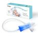 Baby Nasal Aspirator & No Need Hygiene Filter Baby Shower Gift Reusable Nose Cleaner with Storage Case and Cleaning Brush Soft Silicone Tips& Increased Suction Version Easy to Use and Clean Mouth suction Enhanced