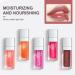 AOOWU Tinted Plumping Lip Oil - Long-Lasting Moisturizing Lip Gloss for Women - Rose Bean Paste Powder Shade - Buy Online on GoSupps.com