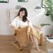 Junerain Electric Heating Blanket - USB Shawl for Shoulder Neck Back & Legs | Soft Skin-Friendly Camel Color - Ideal for Warmth & Comfort - Buy Online on GoSupps.com