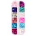 Nail Glitter Sequins Butterfly Pearl Nail Art Flakes Manicure Nail Supplies 12Color 1Box Nail Glitter Sequins