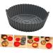 SHOWERORO Silicone Air Fryer Air Fryer Pan Non Stick Baking Pan Silicone Liners for Air Fryer Liner for Bottom of Oven Washable Grey 19X19X6CM - Buy Online on GoSupps.com