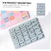 PRETYZOOM 1pc 26 Alphabet Silicone Mold Silicone Molds Letter Baking Mold Silicone Ice Mold Dessert Ice Tray Blue 27.2X18.2X1.3CM - Buy Online on GoSupps.com