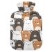 Hot water bottles with cover cute animal panda bear hot water bag for pain relief sports injuries hot water bag 2 liters
