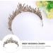 Lurrose Vintage Baroque Crown Tiara for Brides | Rhinestone Pearl Headband | Elegant Wedding Headdress - Buy Online on GoSupps.com