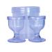 AYUSHYA HEALTH Transparent Eye Wash Cups - Set of 2 | Eye Shaped Rim for Rinse, Cleansing & Irritation Relief | Includes Storage Container - Buy Online on GoSupps.com