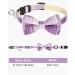 Buy Tagme Purple Plaid Cat Collars - Personalized with Name & Phone Safety Closure & Bell - Ideal for Kittens - International Shipping Available - Buy Online on GoSupps.com