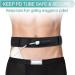 Adjustable PD Catheter Holder Belt | Cozy Breathable G Tube Pouch for Men Women - Black Medium | Secure Transfer Set Peg Tubing Accessories - Buy Online on GoSupps.com