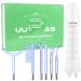 High Frequency Facial Wand - UUPAS 6 in 1 Portable High Frequency Facial Skin Machine Device with 6 Pcs of High Frequency Blue Different Glass Tubes for Face/Eyes/Body