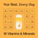 Phizz Electrolytes Multivitamin & Hydration Tablets - 60 Effervescent Orange Rehydration Electrolyte Tablets - Vegan, Low Calorie, Packed with 18 Vitamins & Minerals - Buy Online on GoSupps.com