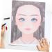 ERINGOGO 2pcs Drawing Practice Makeup Facial Painting Practicing Face Tool Mold Board Paint Plastic Reusable Picture 2x2pcs 29.00X21.00X0.02CMx2pcs - Buy Online on GoSupps.com