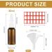 JORTMRD 6-Pack 30ml Empty Glass Nasal Spray Bottles - Refillable Fine Mist Sprayers with Funnel & Blank Labels for Perfume & Salt Water - Buy Online on GoSupps.com