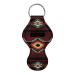 Poceacles chapstick key ring for women girls bulk pouch for lipstick lip balm shiny wrist strap southwest aztec brown Southwest Aztec Brown