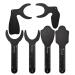 6 Sizes Dental Oral Image Contraster Palatal Photographic Black Background Board