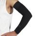MGANG Lymphedema Compression Arm Sleeve for Women Men Opaque 15-20 mmHg Compression Full Arm Support with Silicone Band Relieve Swelling Edema Post Surgery Recovery Single Medium (Single) Black (15-20 Mmhg With Silicone Band)