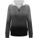 Creoqiji Oversize Women's Sweater Fashionable Long-Sleeved Zippered Gray Print | Casual Baggy XXL Clothing - Buy Online on GoSupps.com