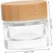 minkissy Bamboo Lid Cream Bottle Containers with Lids Sample Jars Lip Balm Containers Cosmetic Containers Cosmetic Cream Jar Refillable Cream Jar Empty Cream Jar Glass Wood Travel - Buy Online on GoSupps.com
