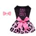 Cuteebone Little Miss Sassy Pants Dog Leopard Pattern Dress and for Small Dogs Girls puppies Dresses Rosa Dog clothing CVA15XXS-DE XXS Little Miss Sassy Pants1