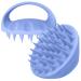 Ityes 38 fingers enlarged head massage brush silicone head skin massage brush Scalp massager shampoo brush massage brush hair hairager scalp for women men pets (purple-blue)