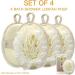 Crovin Bath Shower Pouf Sponge - 4 Pack Exfoliating Mesh Loofah Scrubber with Hand Strap for Men and Women - Premium Body Brush for Skin Cleansing and Soothing - Buy Online on GoSupps.com