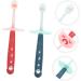 Homsfou Silicone Baby Toothbrush Set | 6-Pack for 6-12 Months | Safe & Soft Manual Teeth Cleaning Tools - Buy Online on GoSupps.com