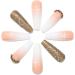 Brishow Christmas Glitter Snow False Nails - 24pcs Ballerina Acrylic Short Fake Nails for Women and Girls - Buy Online on GoSupps.com