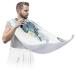 Butterfly Flower Pattern Beard Bib Apron Beard Bib Hair Catcher for Men Shaving and Trimming Non-Stick Waterproof Beard Cape Grooming Cloth with 2 Suction Cups Gifts for Men
