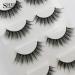 Natural 3D False Eyelashes - 4 Pairs of Reusable Black Imitation Water Mane Eyelashes | International Shipping Available - Buy Online on GoSupps.com