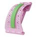 FmtwPhn Back Arch StretcherLumbar Stretcher Ergonomic Corrector Antislip 3 Levels Adjustable For Muscle Relaxation Lumbar Region Exercise Pink