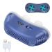 Anti Snoring Device Electric Snoring Solution for Men Women Strength Solution Stop Snoring for Men Women - Double Eddy Current Stop Nasal Dilator Nose Vents Plugs Blue