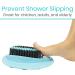 Vive Foot Scrubber with Pumice Stone - Shower Feet Cleaner for Dead Skin - Exfoliating Massager and Brush - Callus Remover with Nonslip Suction Cups - Buy Online on GoSupps.com