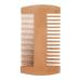 Wooden Beard Comb Natural Peach Wood Moustache Grooming Comb Anti-Static Double Sided Pocket Comb for Men