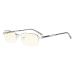 Eyekepper Blue Light Filter Glasses - UV Protection Computer Glasses Women Men Half Rim - Silver